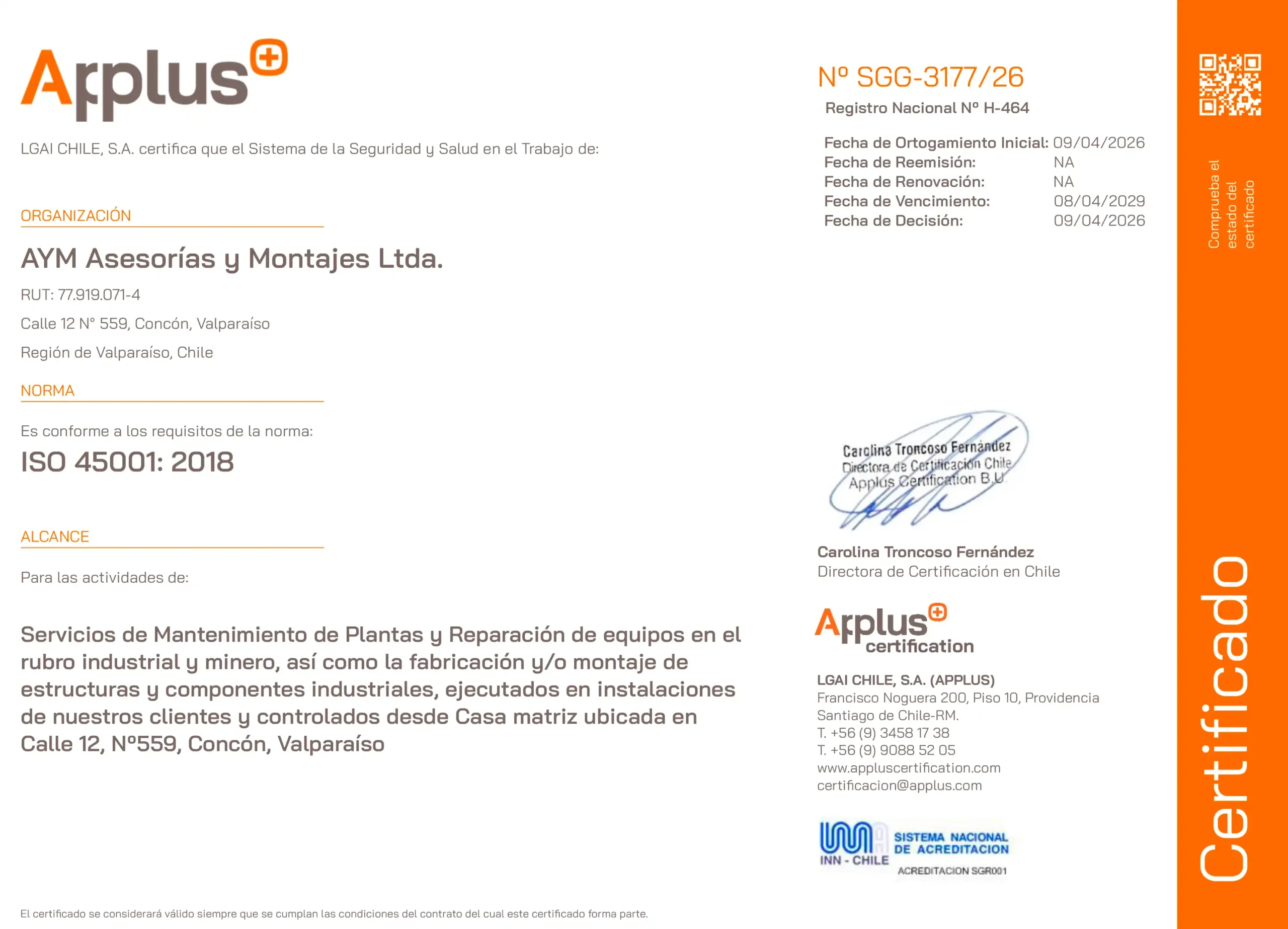 AYM-Certificado-ISO-45001-Applus